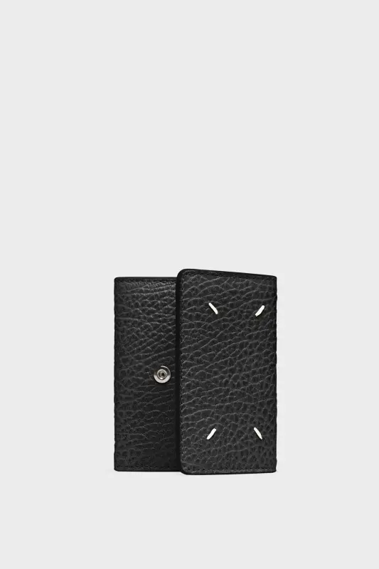 Maison Margiela Black Wallet with Coin Pocket – Slate Blue Black online