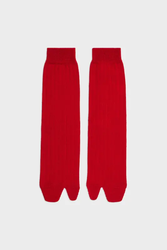 Maison Margiela Jersey Cotton Tabi Socks For Women Red online