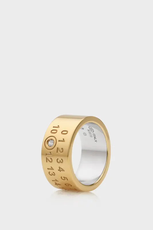 Maison Margiela LAB-GROWN DIAMOND NUMBERS RING 10 mm Gold online