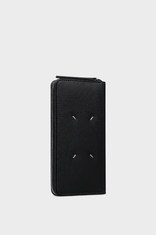 Maison Margiela Leather Zip Wallet Black online