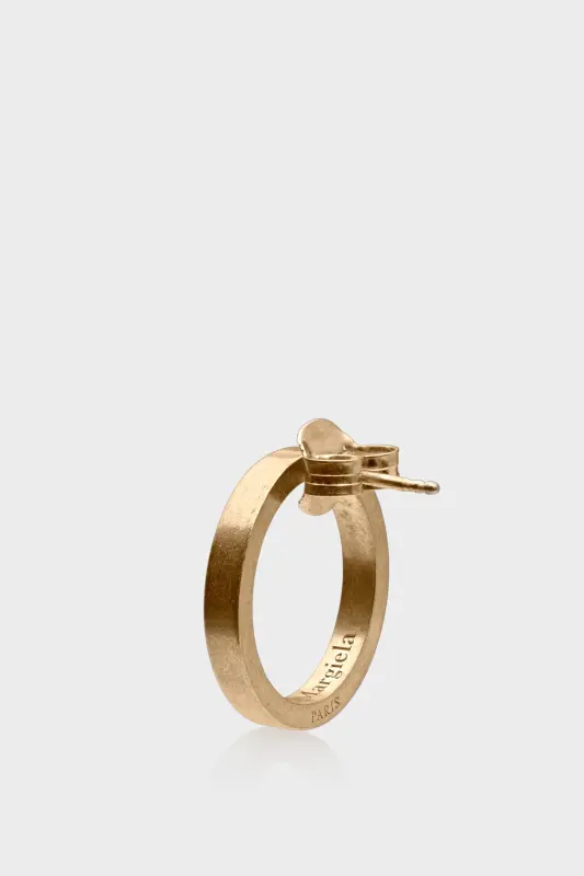 Maison Margiela LOGO REFERENCE EARRING SINGLE Yellow Gold Plating Burattato online