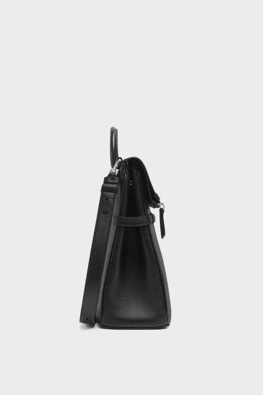 Maison Margiela Black Goat Leather 5AC Top Handle Backpack Black online