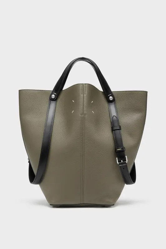 Maison Margiela Brown Leather Dress-Age Medium Graphite and black online