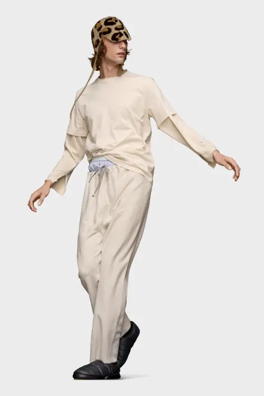 Maison Margiela 3-Pack Cream Organic Jersey T-Shirts Cream online