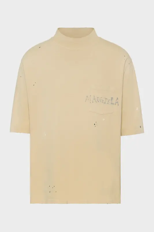 Maison Margiela Graffiti logo T-shirt Pink beige online