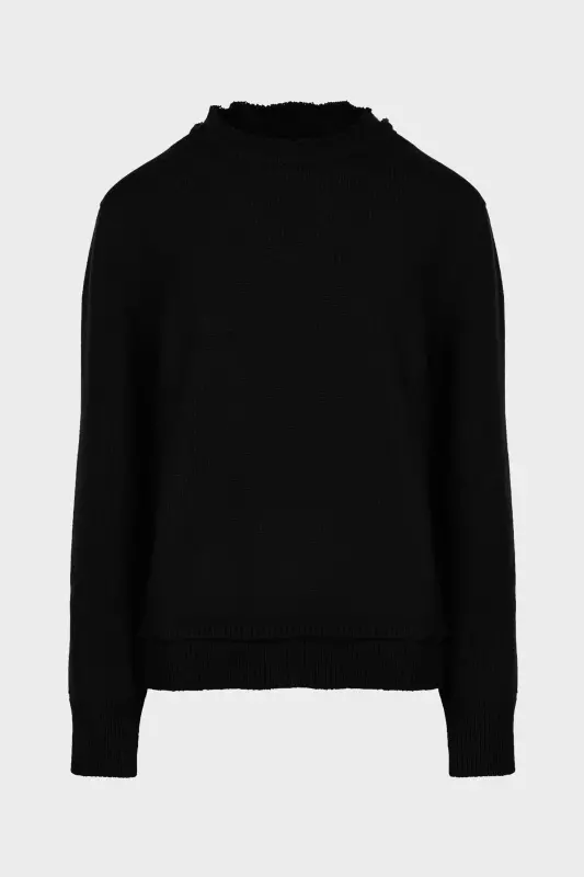 Maison Margiela Long-Sleeve Crew-Neck Jumper Black online