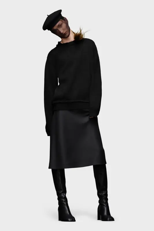 Maison Margiela Long-Sleeve Crew-Neck Jumper Black online