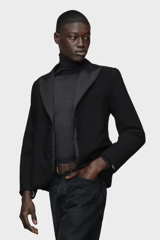 Maison Margiela Mens Black Wool Blazer Black online