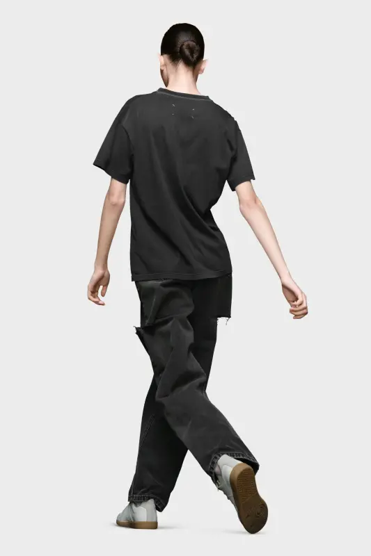 Maison Margiela Black Cotton Relaxed-fit T-Shirt Black online