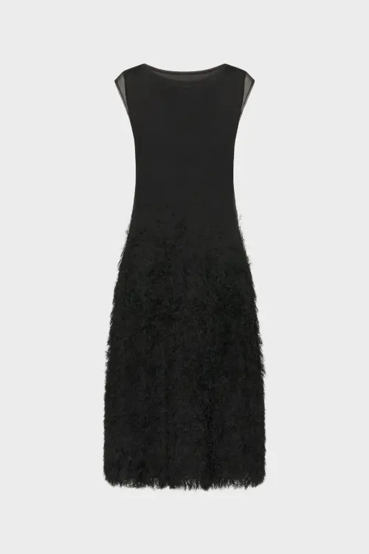 Maison Margiela Retrograde silk knit dress Black online