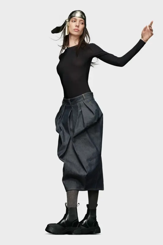 Maison Margiela Womens Black Technical Jersey Bodysuit Black online