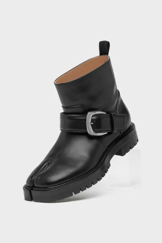 Maison Margiela TABI COUNTY BUCKLE ANKLE BOOTS Black online