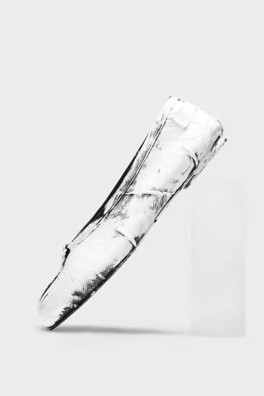 Maison Margiela Black/White Tabi Ballerina Flats Black and White online