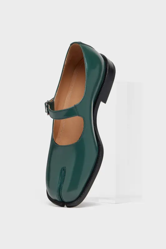 Maison Margiela Womens Tabi Mary-Janes Green online